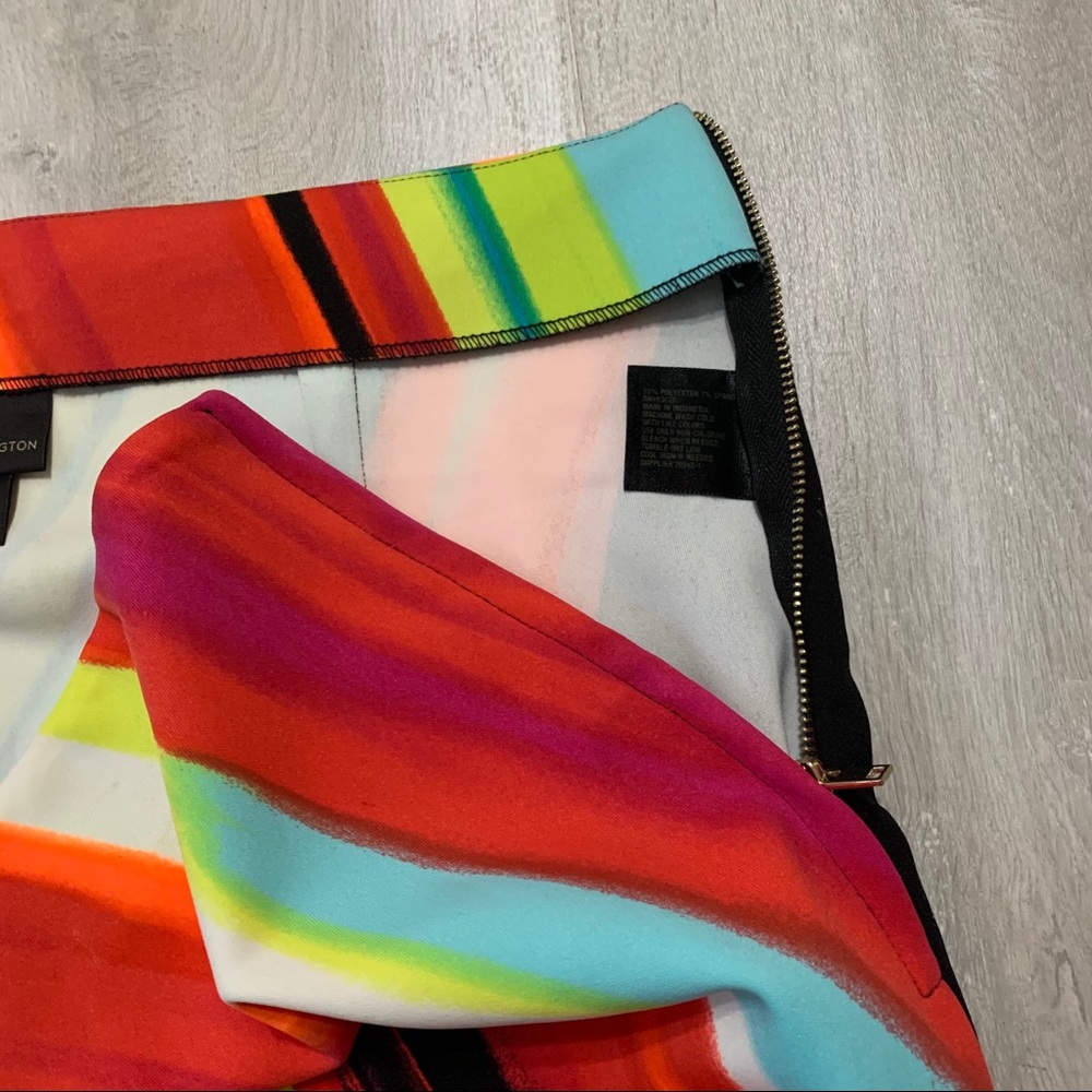 🔴Beautiful Orange Neon Pencil Skirt Side Slit 14 - Picture 8 of 10
